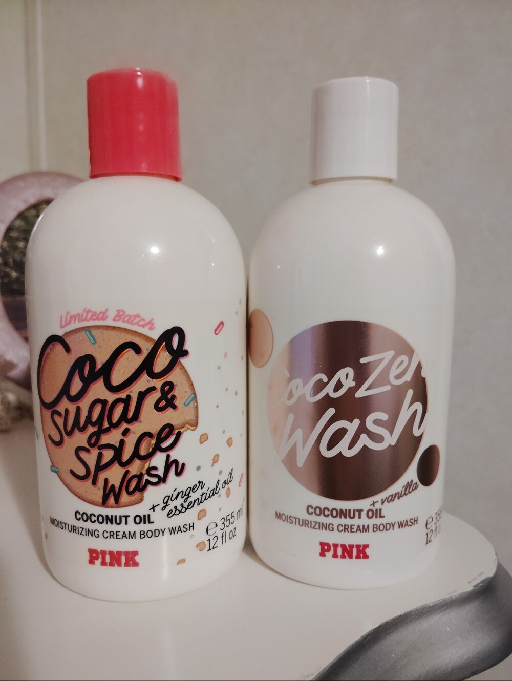 New Rare Victoria's Secret PINK Coco Zen Vanilla+Sugar & Spice Body Wash Set Lot